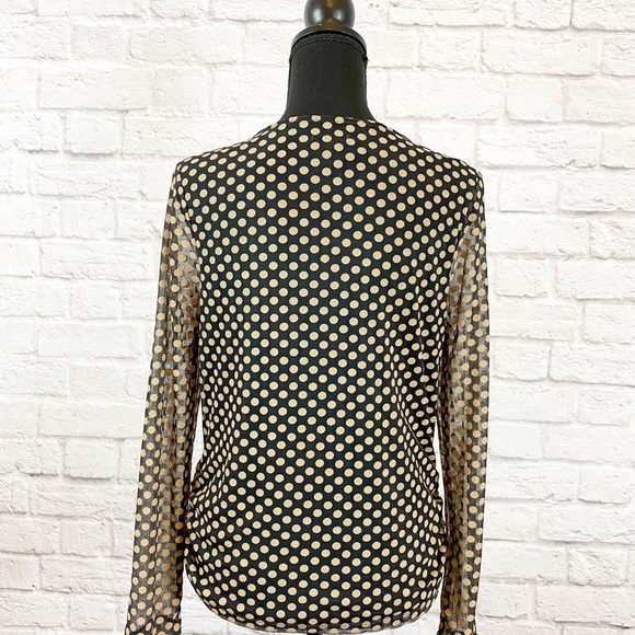 **SOLD** Chico’s Sheer Polka Dot Print Top - Picture 2 of 12